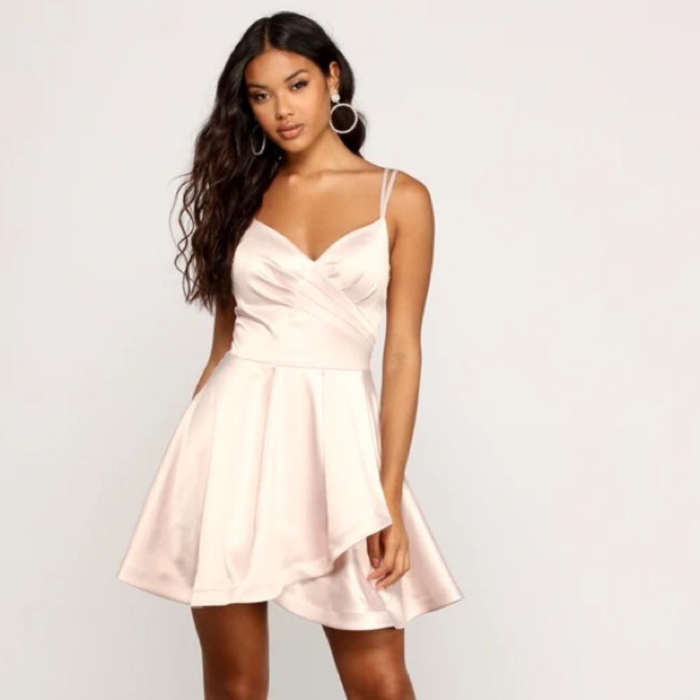 Sequin Hearts Blush Pink Dress